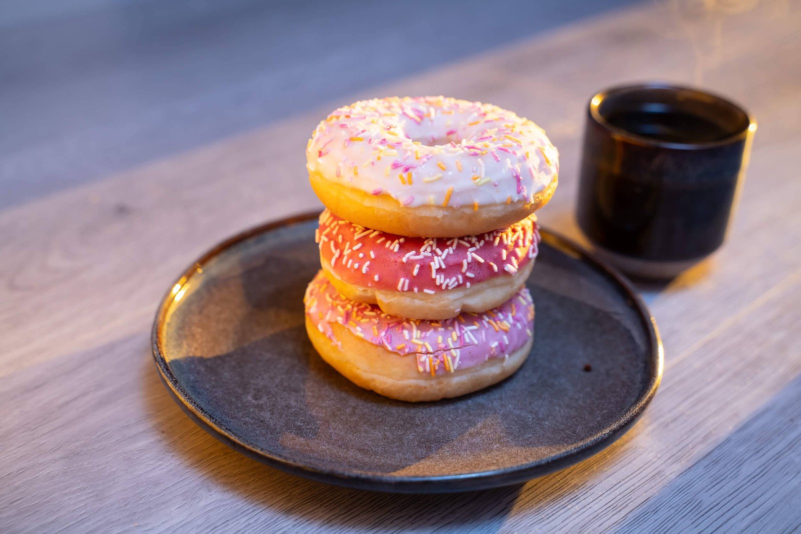 The same donuts with the warm source added